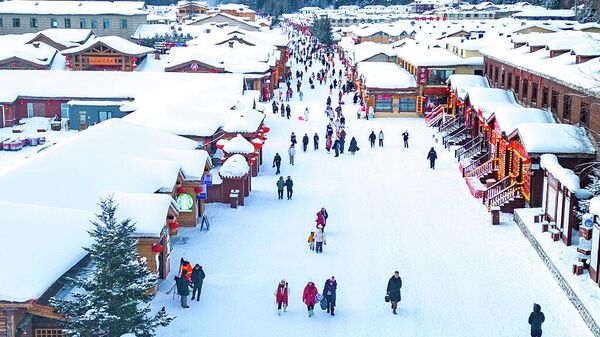 Зима рисует пейзажи: заснеженные полотна с высоты птичьего полета (фото)